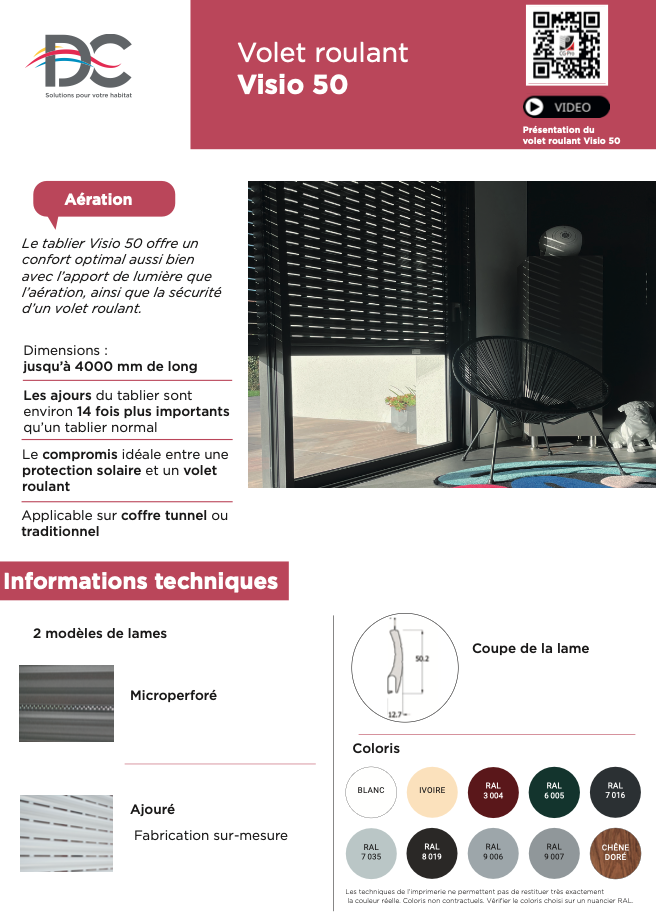 Volet Roulant Visio 50