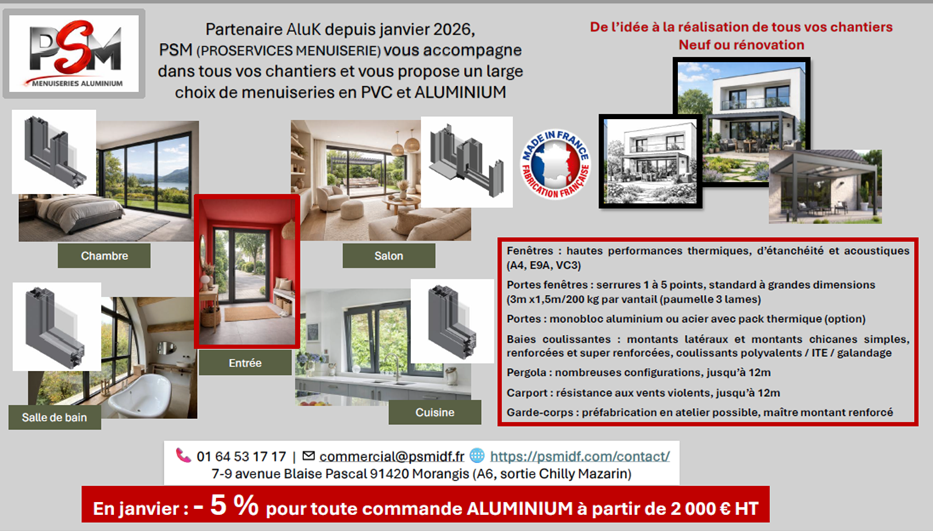 Offre ALUMINIUM janvier 2026