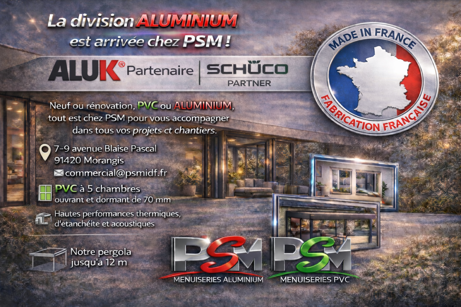 annonce division PSM ALUMINIUM